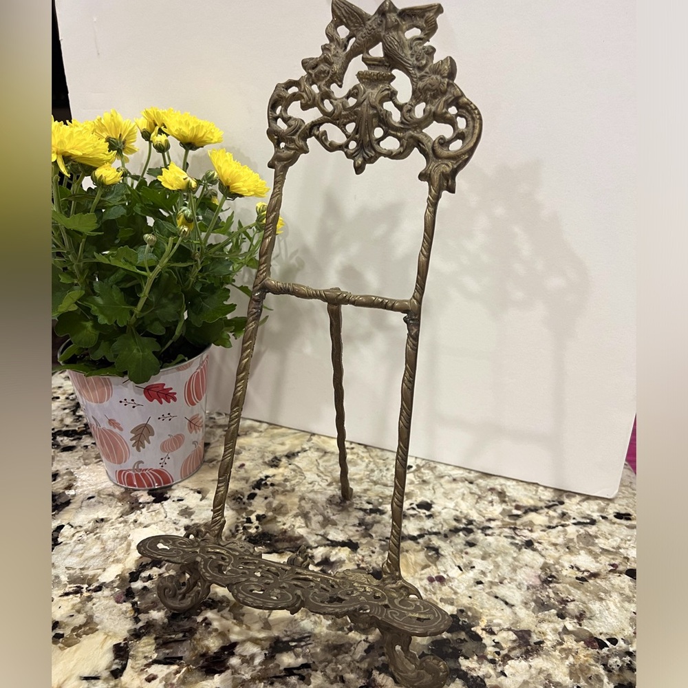 Brass recipe Book stand or iPad  stand